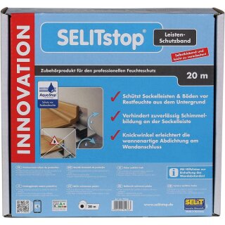 SELITstop - Leisten-Schutzband für optimalen Feuchtigkeitsschutz im Wandanschluss (20 m)