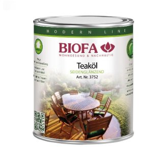 BIOFA Teaköl 3752 für Gartenmöbel 0,75L